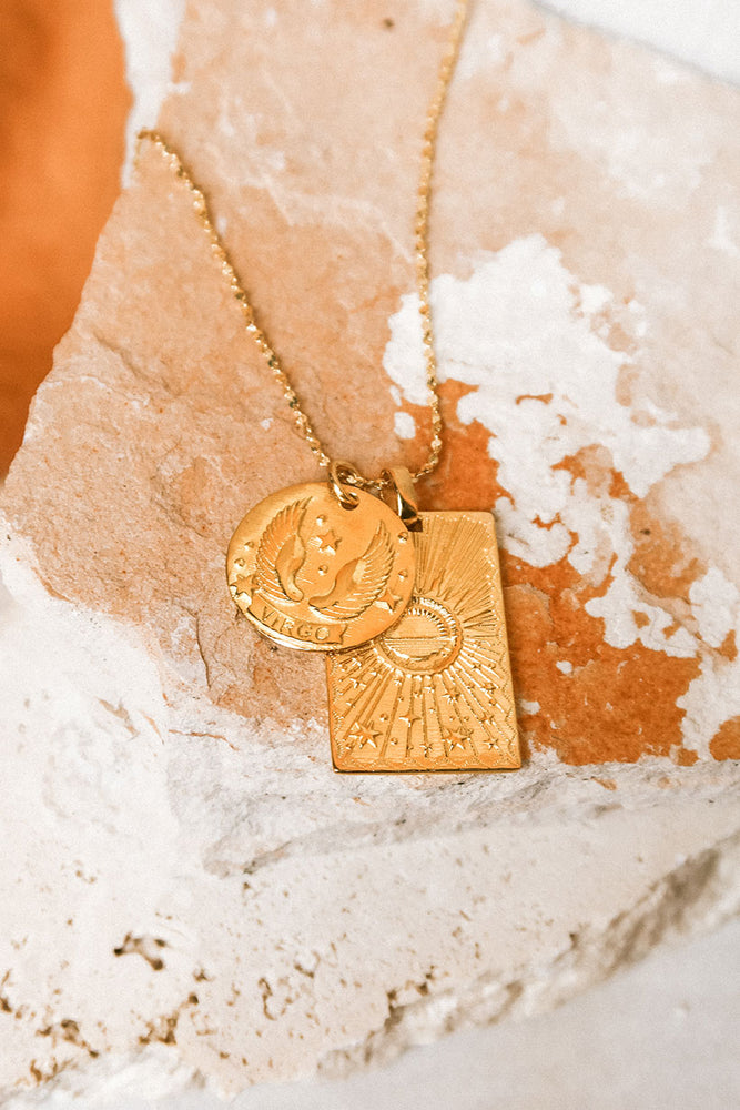 Virgo Stargazer Zodiac Necklace